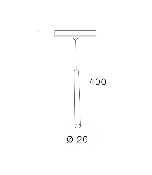 Internova Salina 48V 2700K schwarze Pendelleuchte Innenreflektor Gold &Oslash;26mm L&auml;nge 400mm