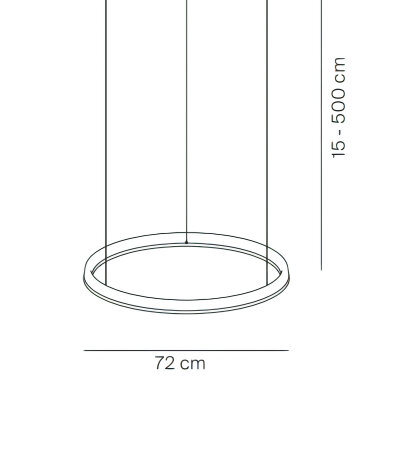 Luceplan Compendium Circle D81C &Oslash;72cm Ring-Pendelleuchte PushDIM/DALI-dimmbar